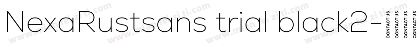 NexaRustsans trial black2字体转换